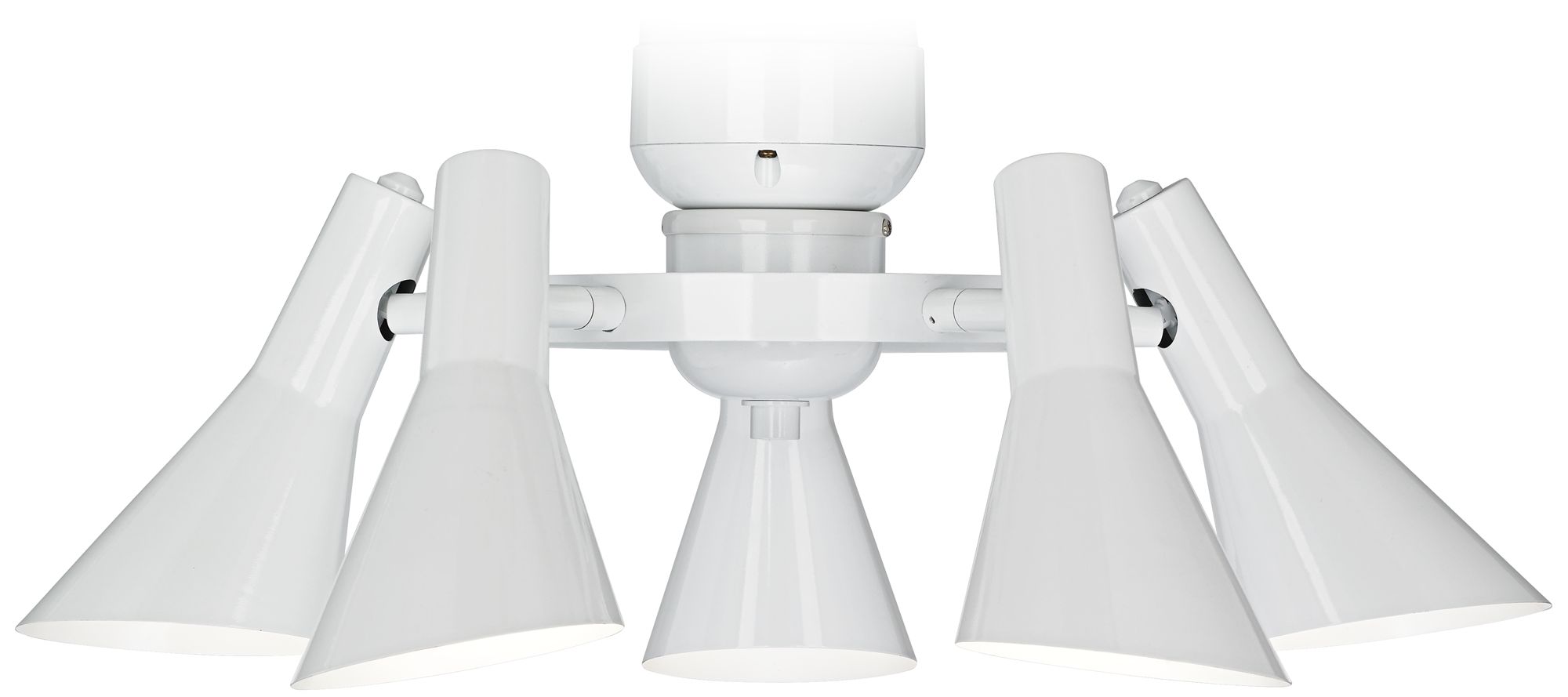 5-Light Ceiling Fan Light Kit in White