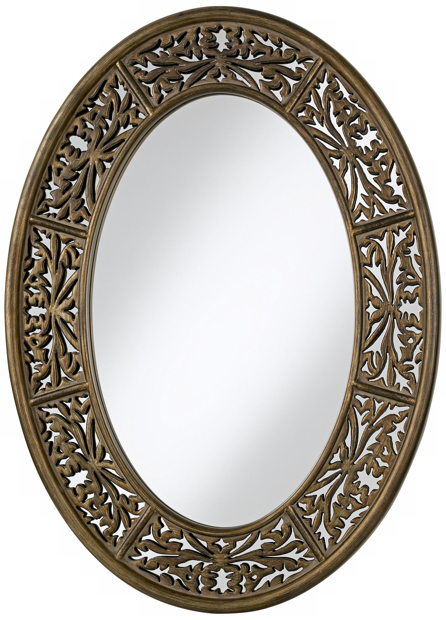 Uttermost Francesco 36" High Oval Wall Mirror