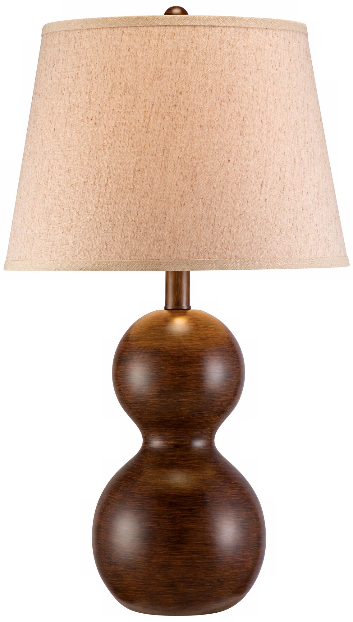 Faux Wood Double Gourd Table Lamp R1804