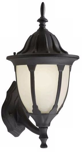 Black 18 1/2" High Outdoor Lantern Wall Light