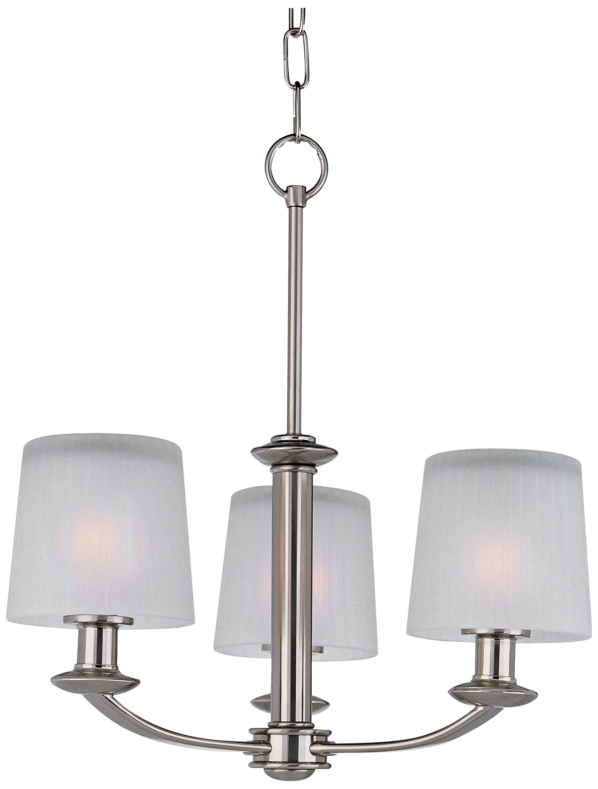 Maxim Finesse Nickel Finish 18 1/2" Wide 3-Light Chandelier