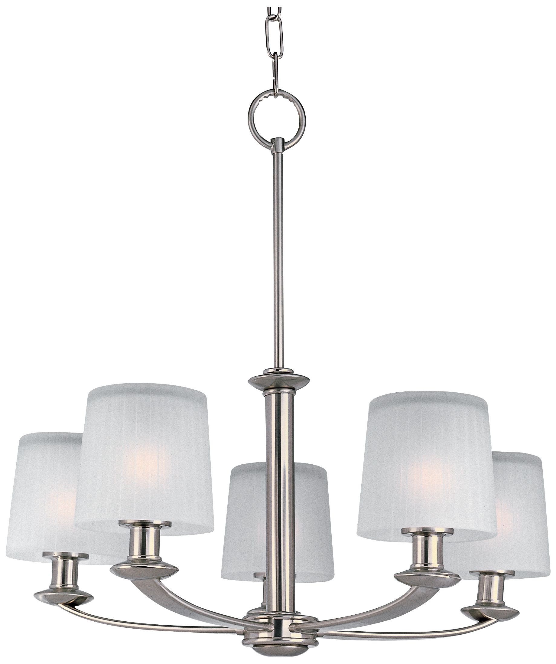 Maxim Finesse Nickel Finish 25 1/2" Wide 5-Light Chandelier