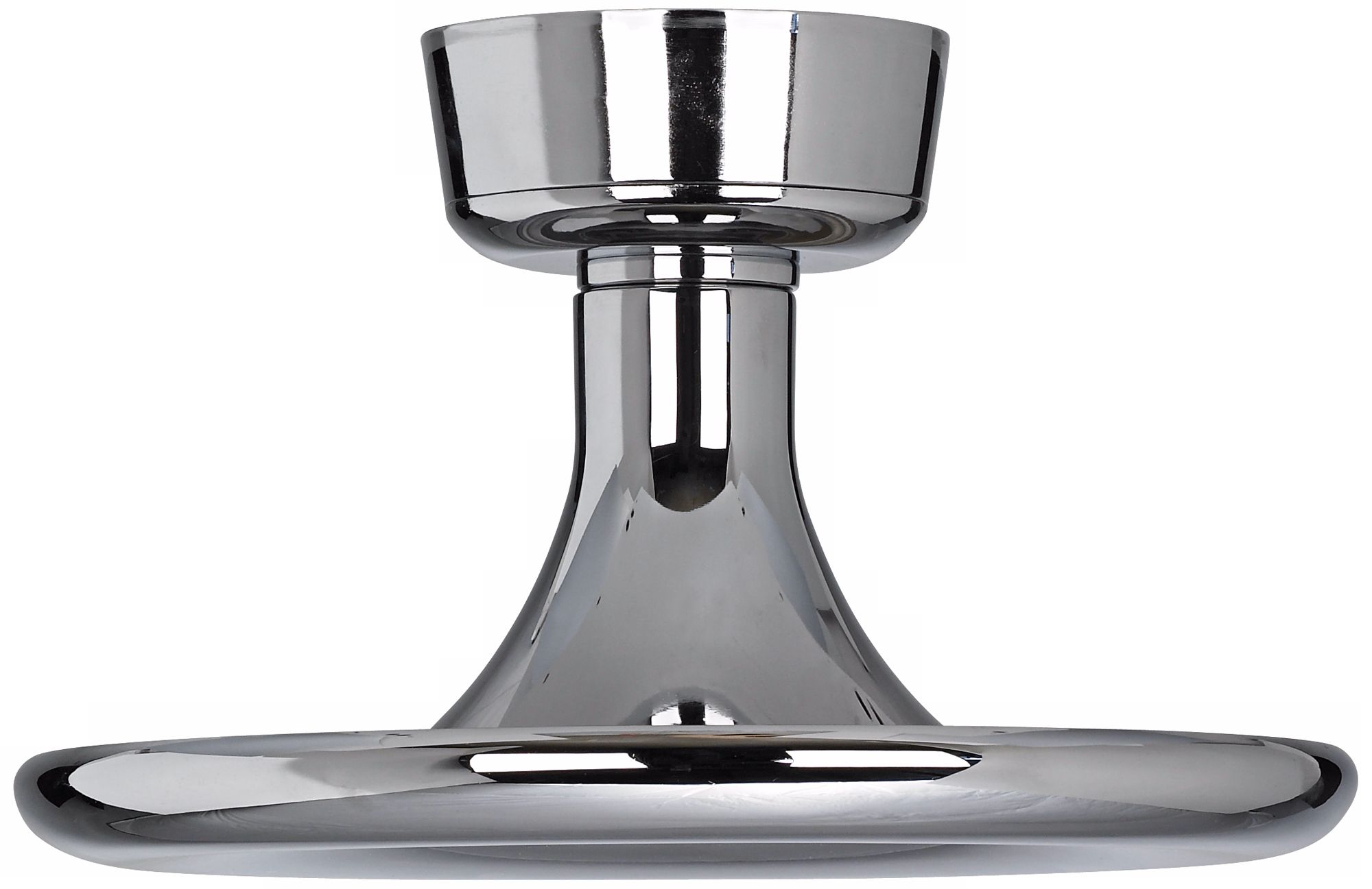 One Light Chrome Ceiling Fan Light Kit