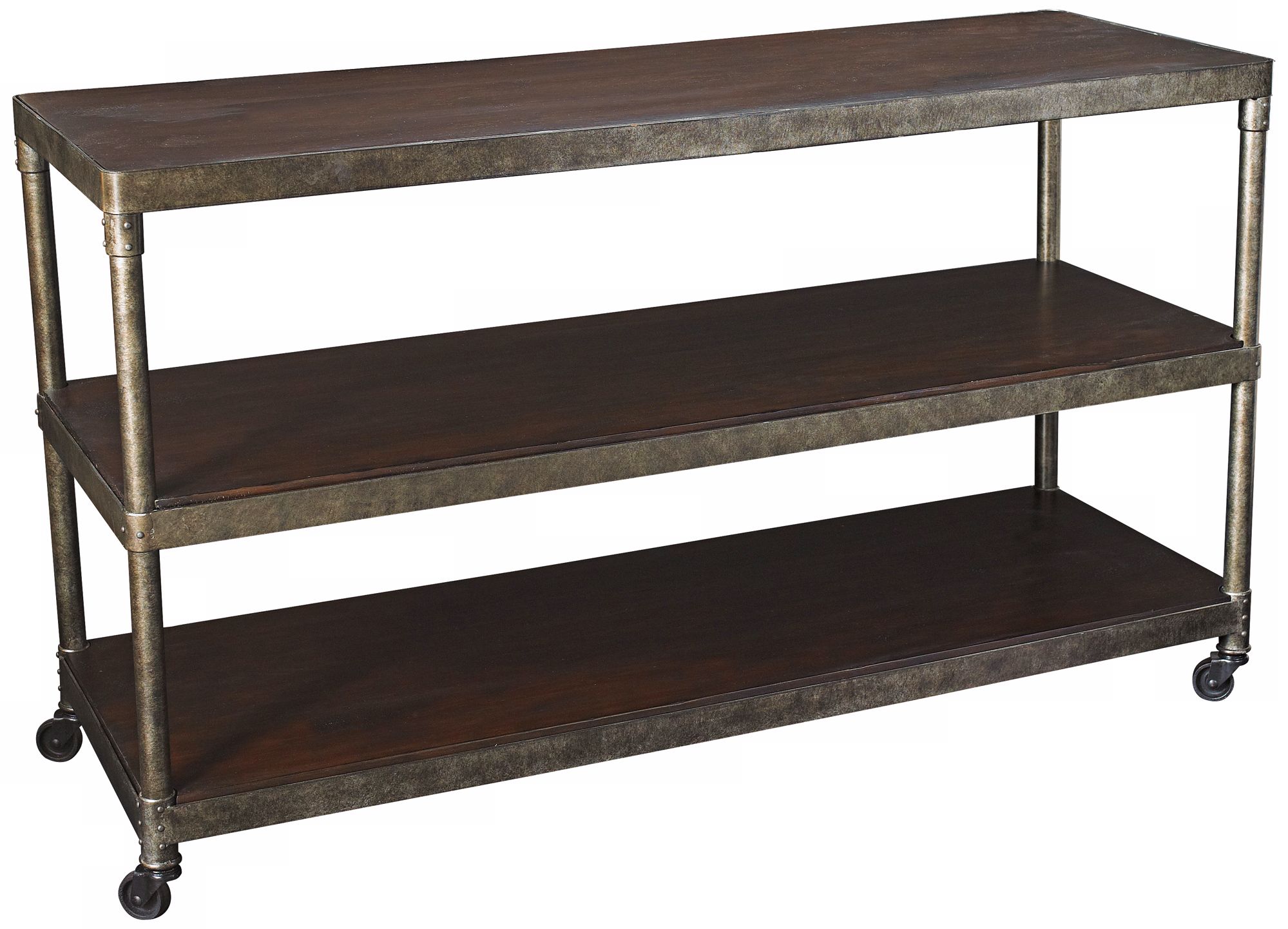 Structure Distressed Brown 52" Wide Entertainment Console