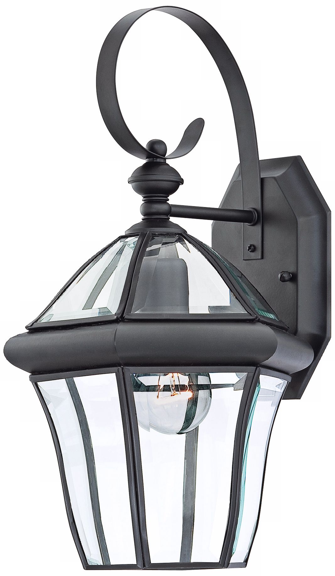 Quoizel Sussex Black Finish 16" High Outdoor Wall Light