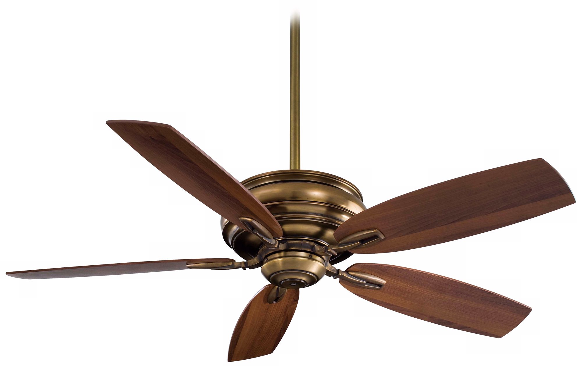 54" Minka Aire Timeless Floretine Brass Finish Ceiling Fan