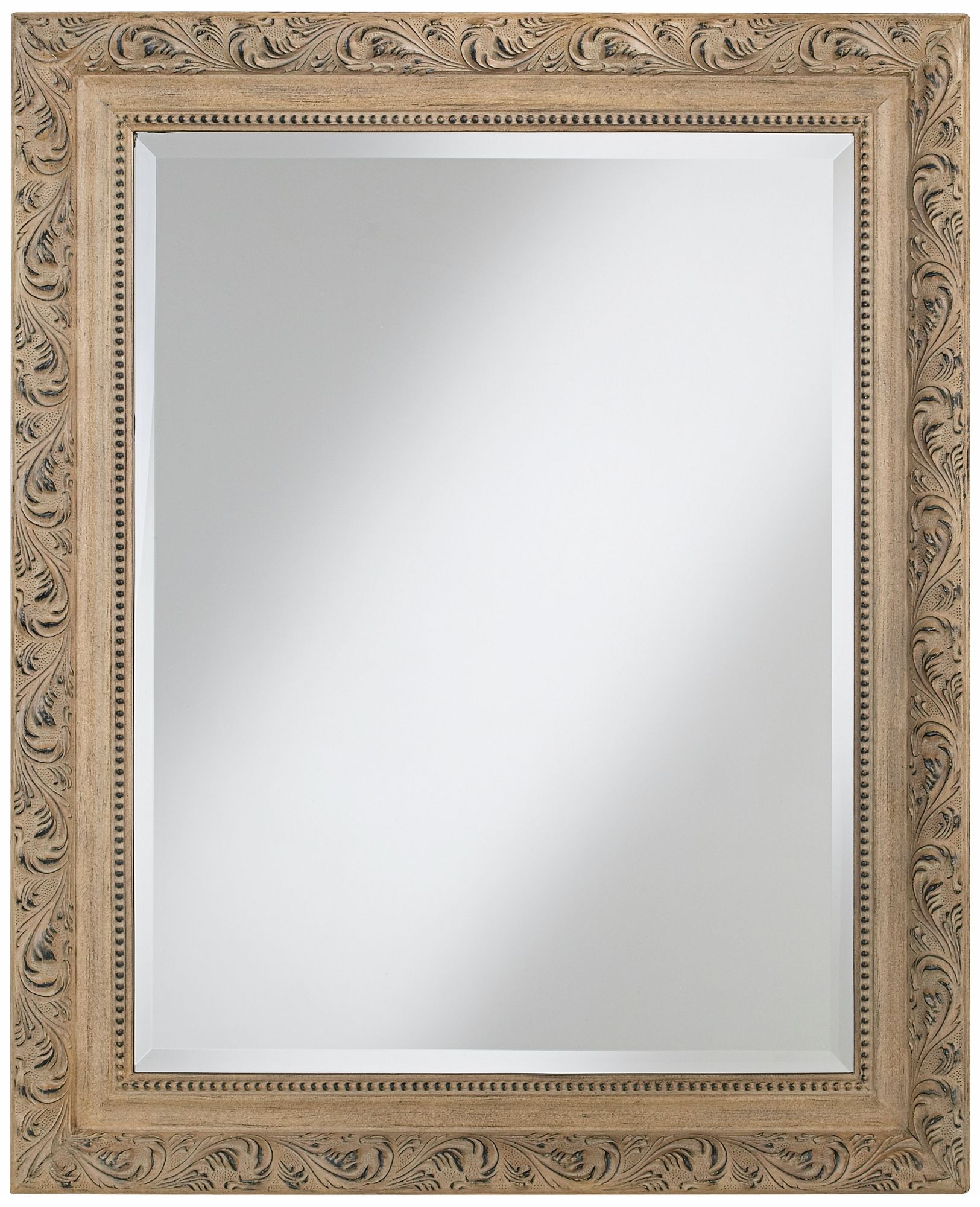 Acanthus Leaves Clay Wash 32" High Wall Mirror