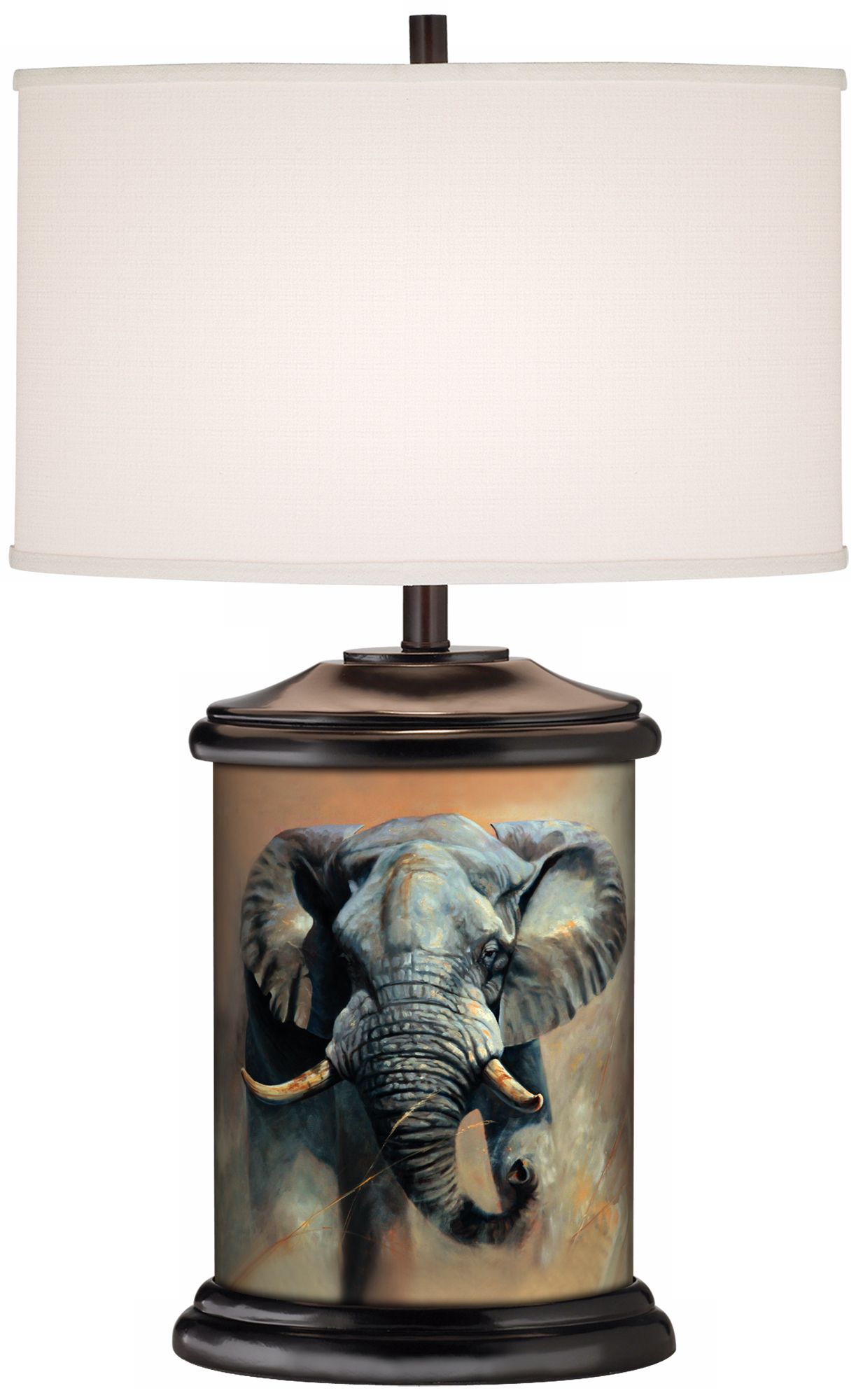 Elephant Giclee Art Base Table Lamp