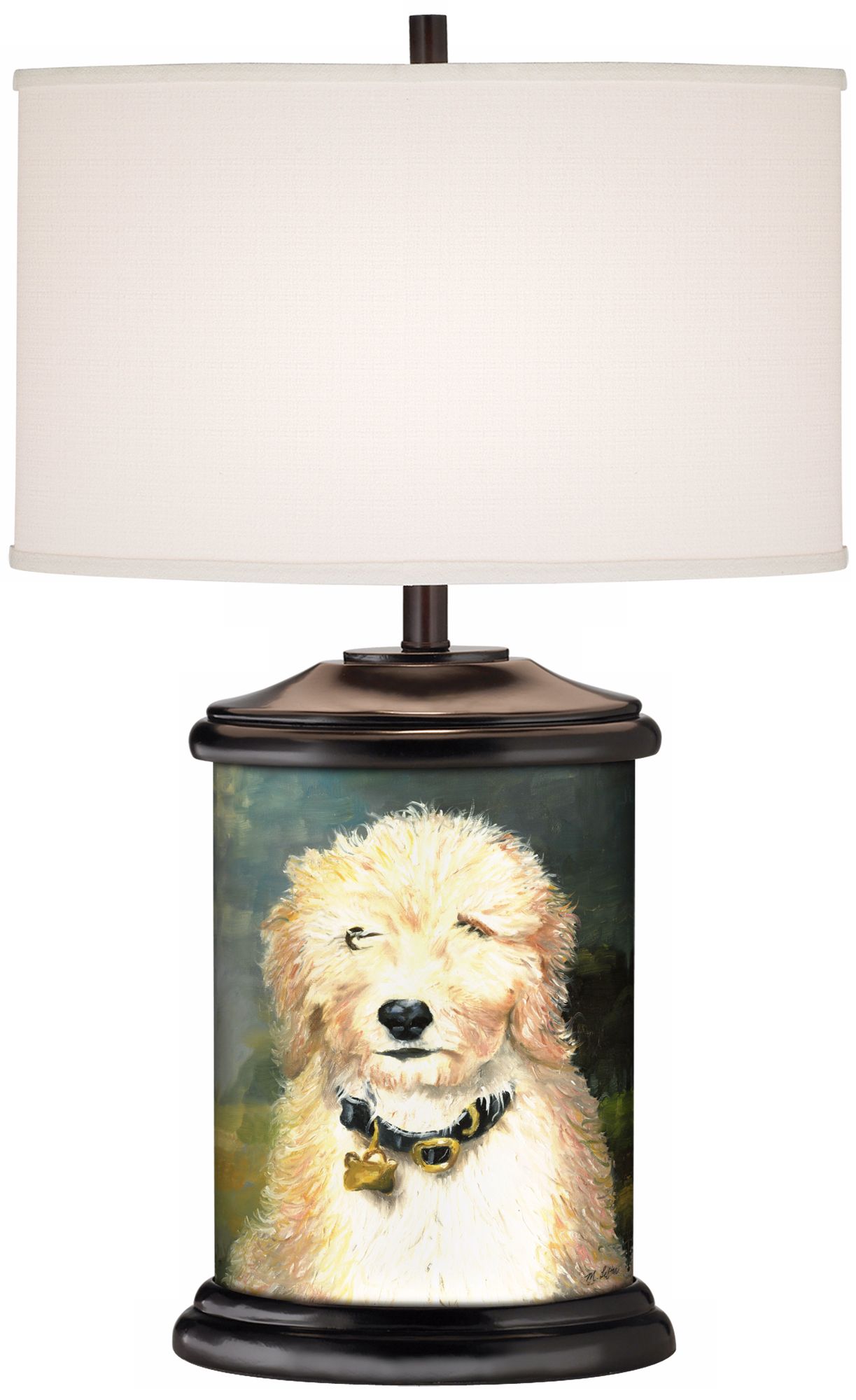 Favorite Friend Giclee Art Base Table Lamp