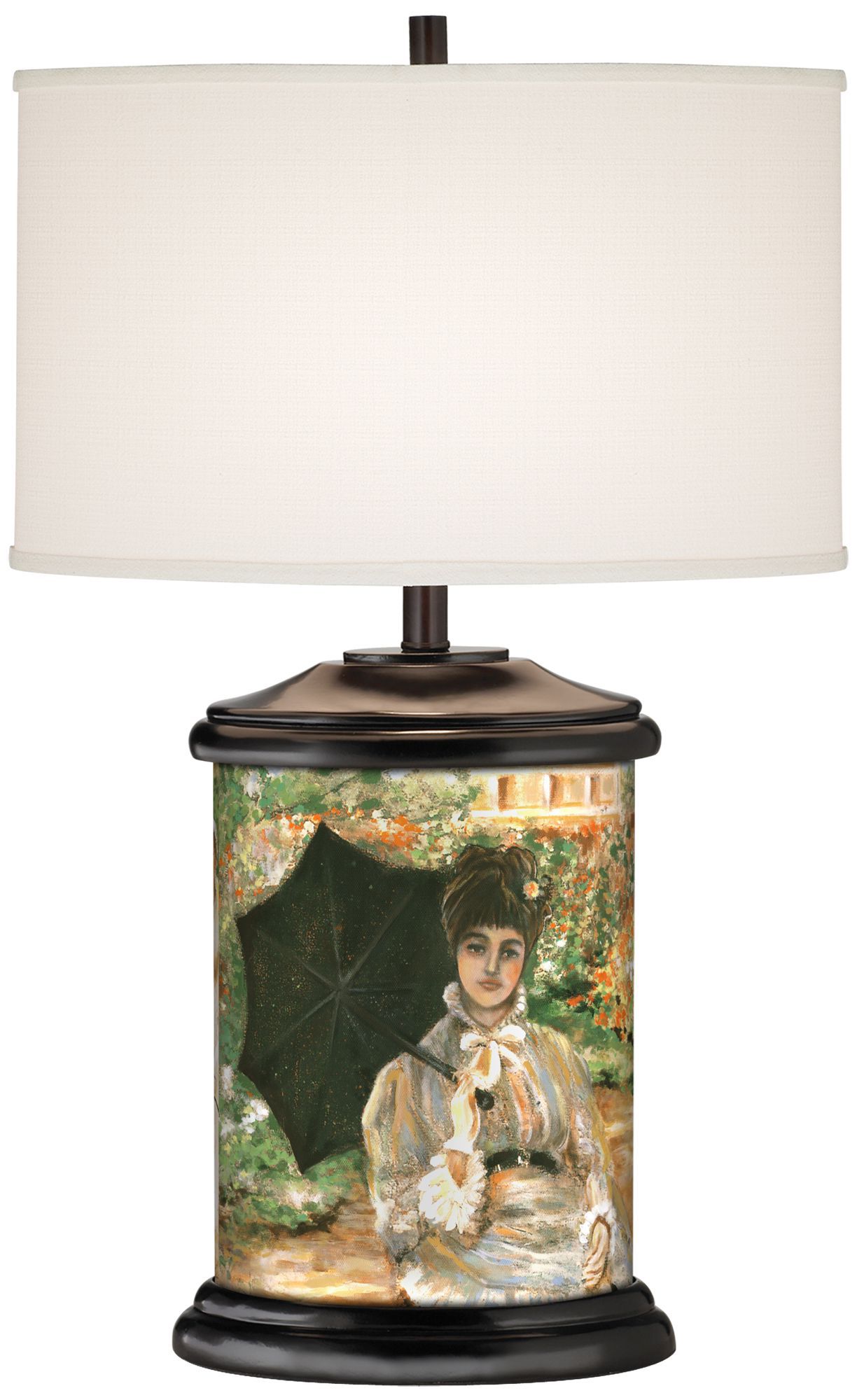 Victorian Garden Giclee Art Base Table Lamp