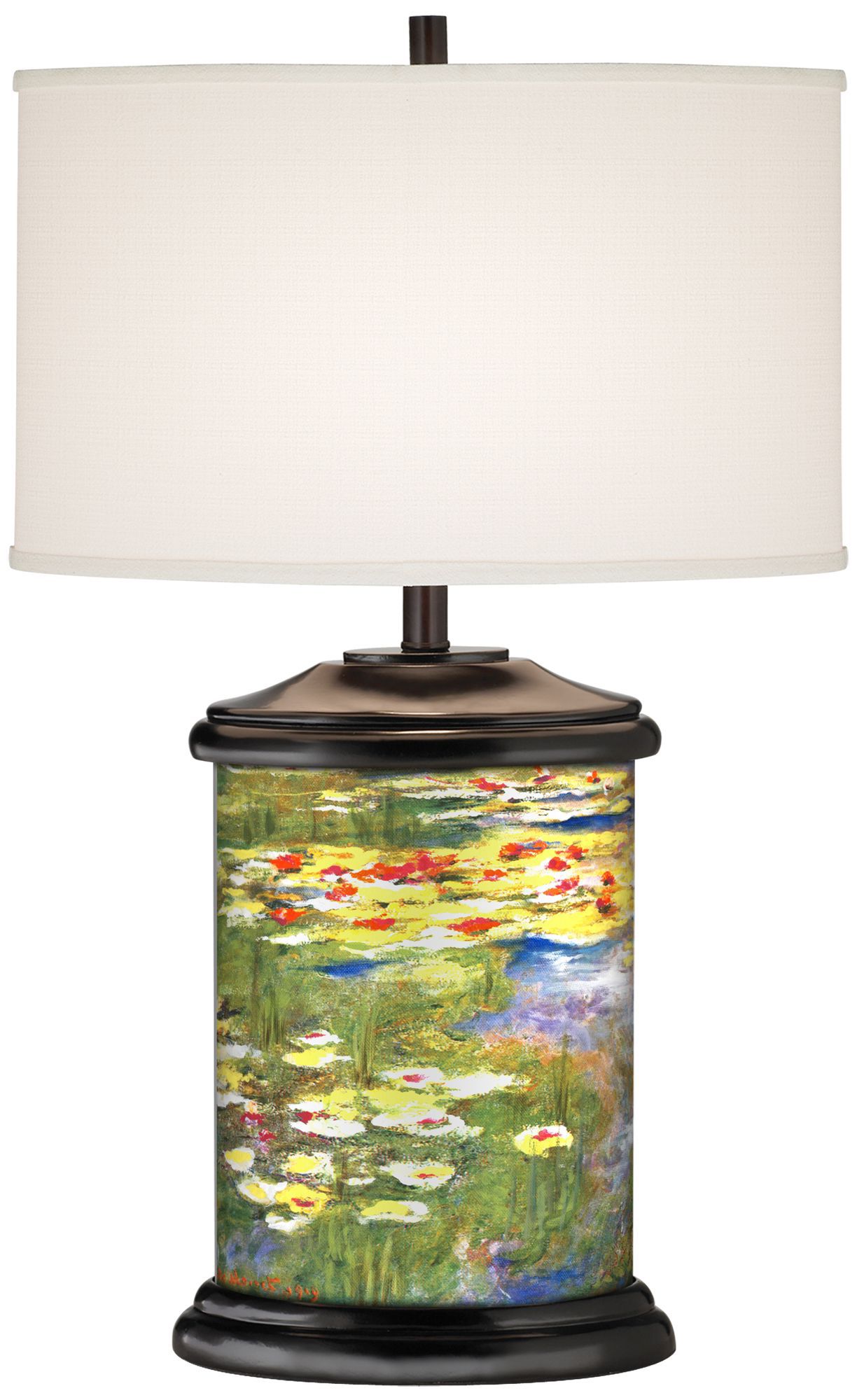 Lilypad Bloom Giclee Art Base Table Lamp