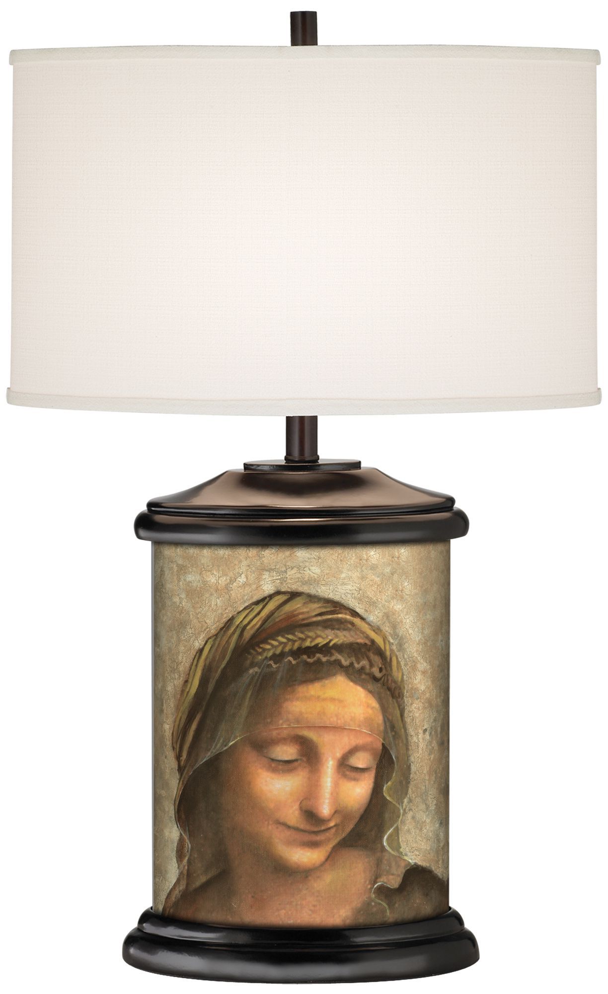 Renaissance Woman Giclee Art Base Table Lamp