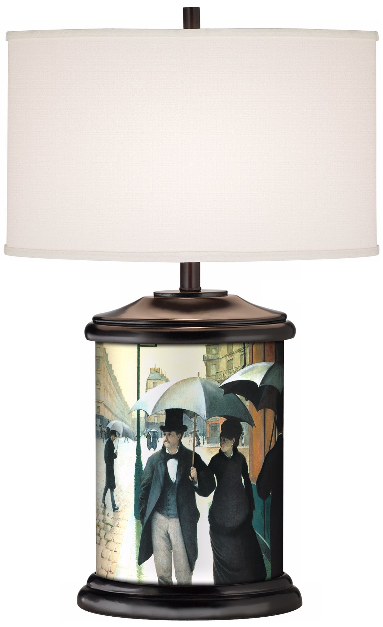 Rue de Paris Giclee Art Base Table Lamp