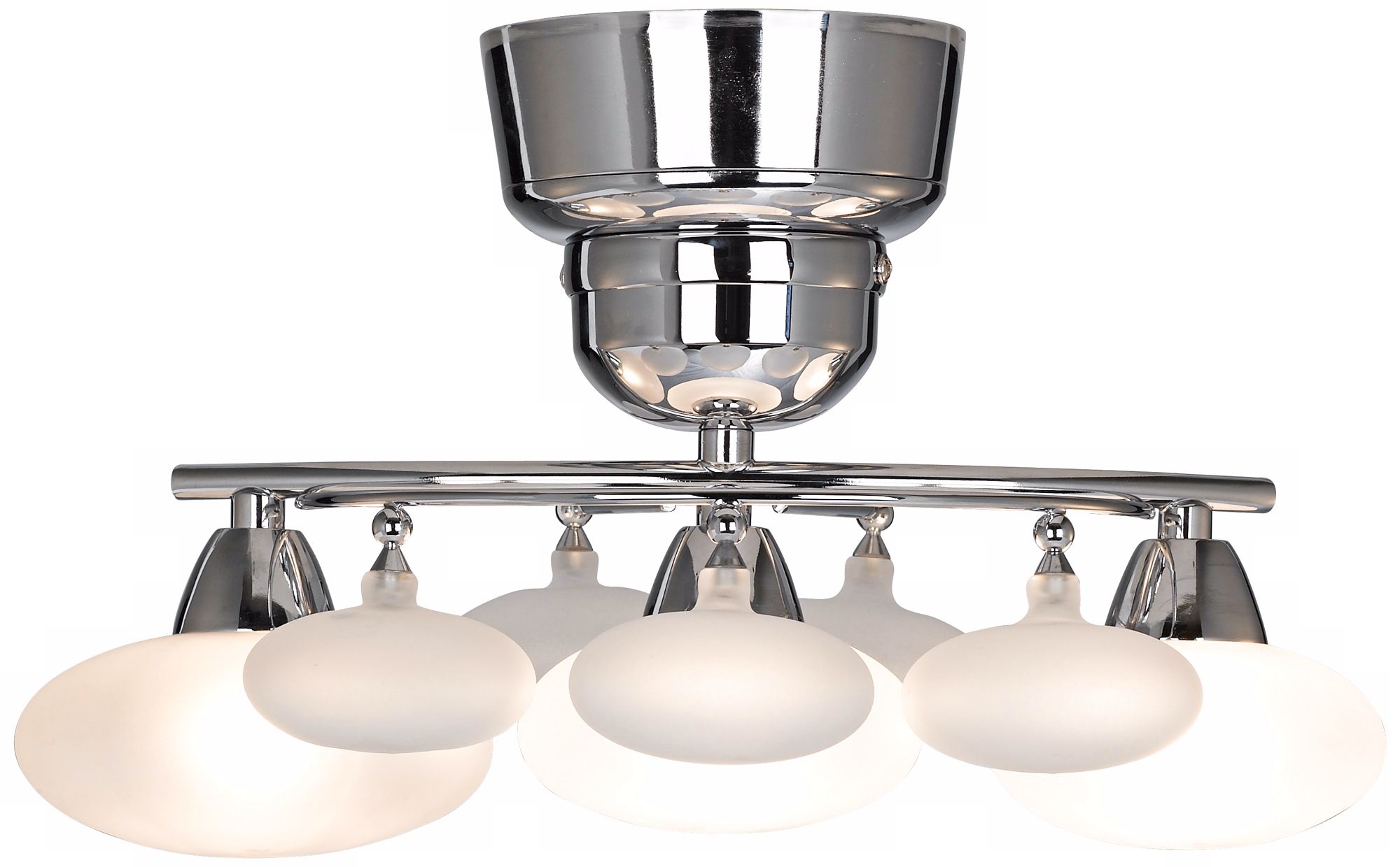 White Orb Glass Ceiling Fan Light Kit