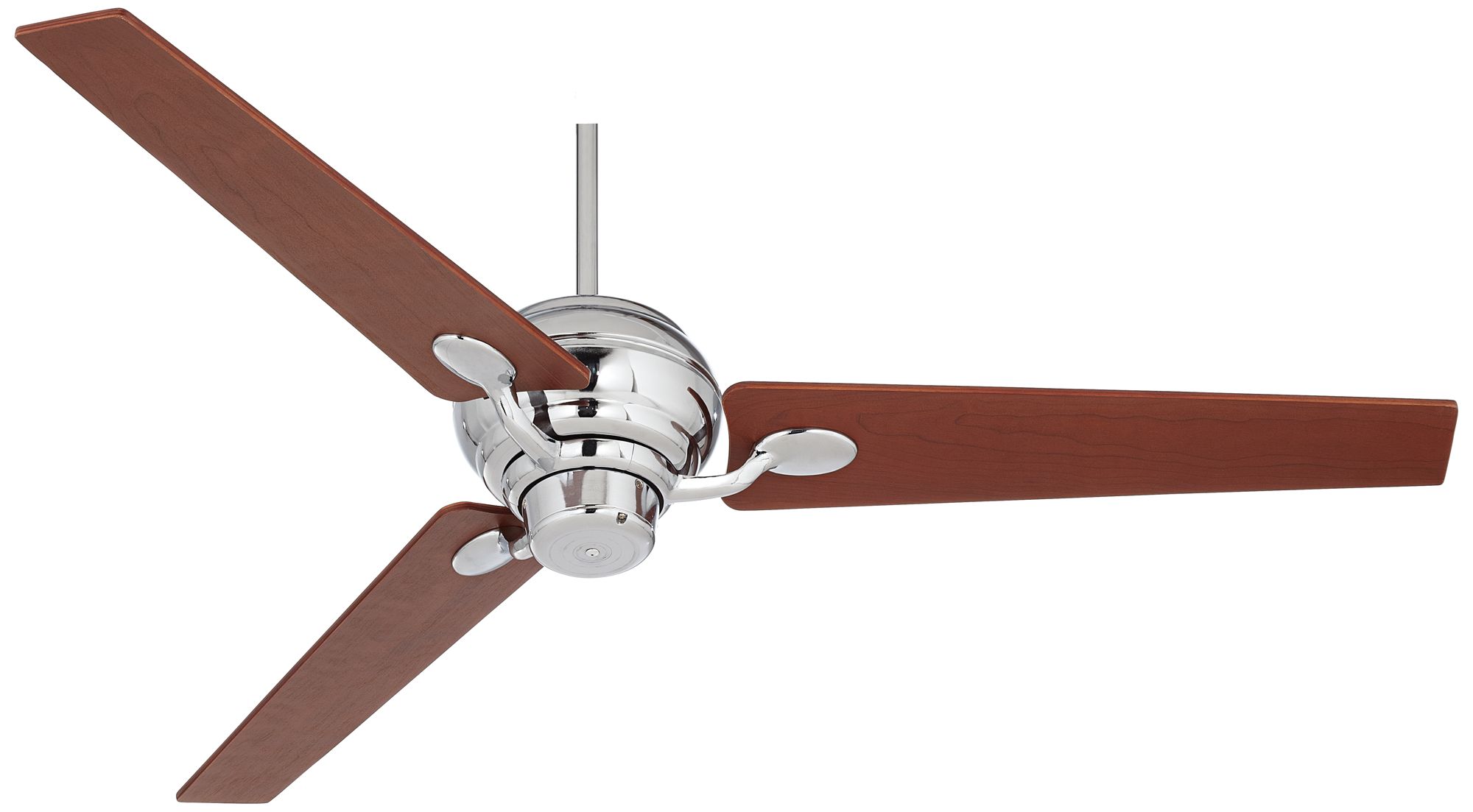60" Spyder™ Chrome with Walnut Blades Ceiling Fan