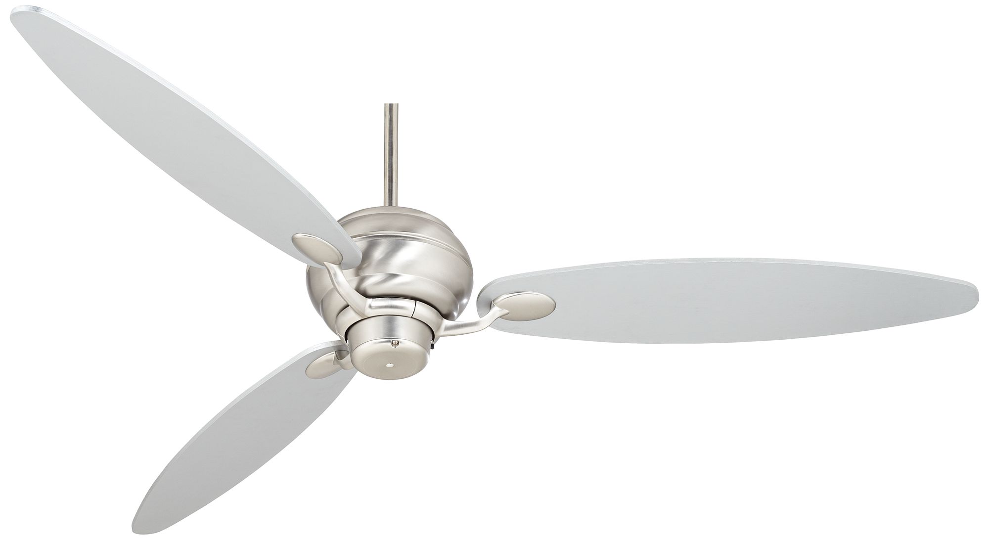 60" Spyder™ Brushed Steel Silver Blades Ceiling Fan