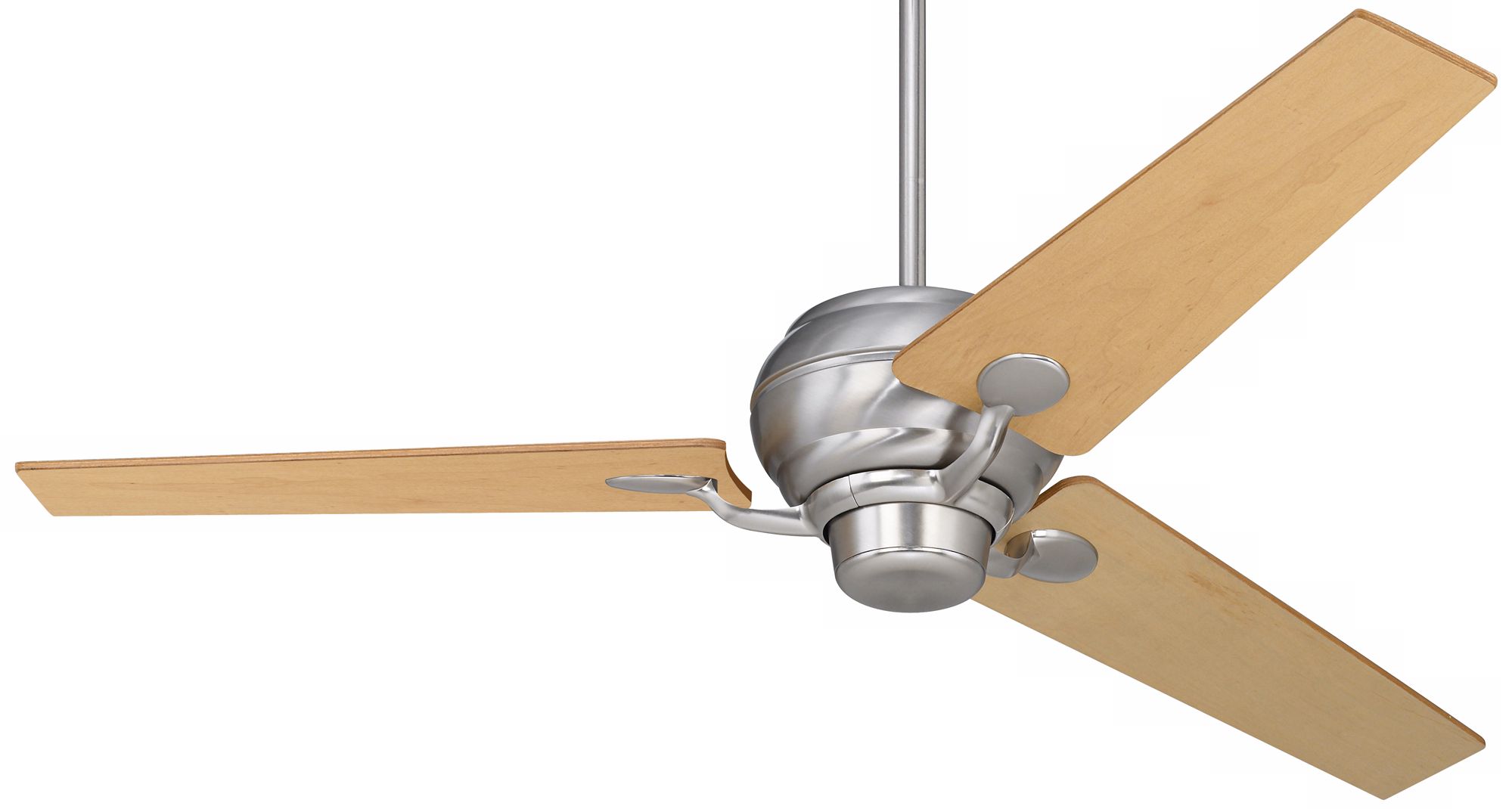 60" Spyder™ Brushed Steel Maple Blades Ceiling Fan