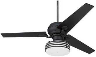 60 Spyder Matte Black Tapered Ceiling Fan with Light Kit R2183 R2492 R2158