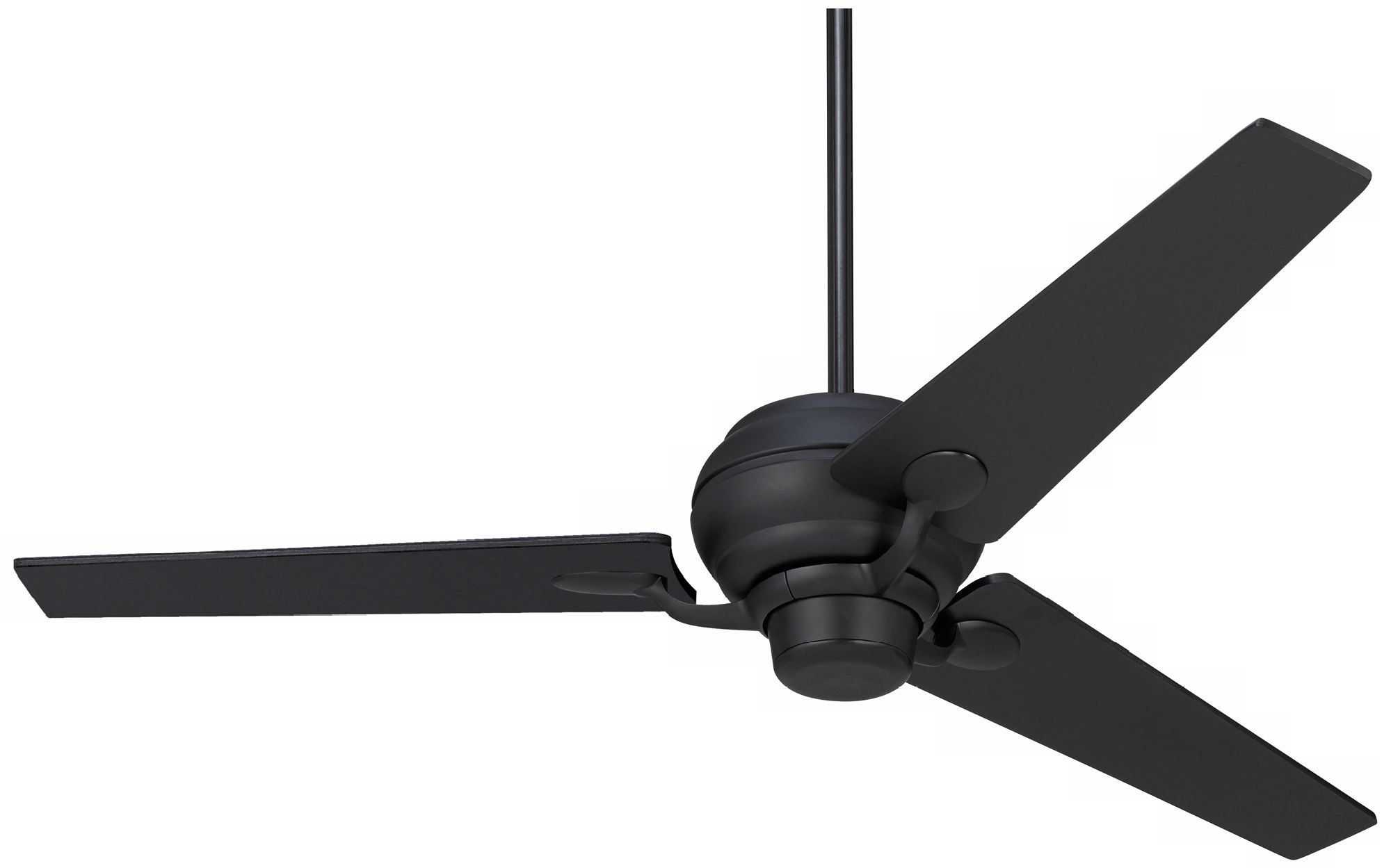 60" Spyder™ Matte Black Tapered Blades Ceiling Fan
