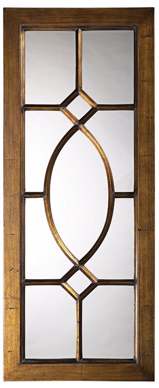 Dayton Bronze Window 53" High Wall Mirror