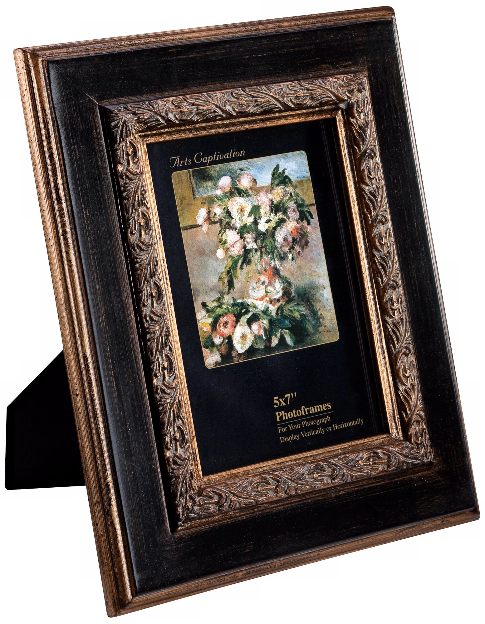 Gold Finished Antique Black Picture Frame