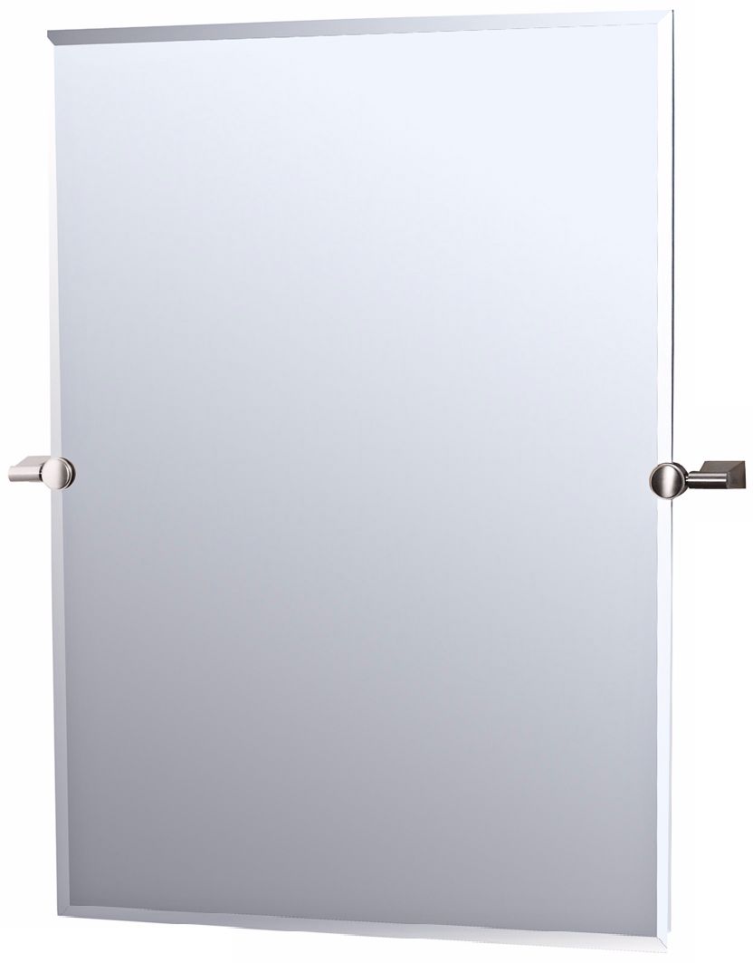 Gatco Satin Nickel Bleu 32" High Tilting Wall Mirror