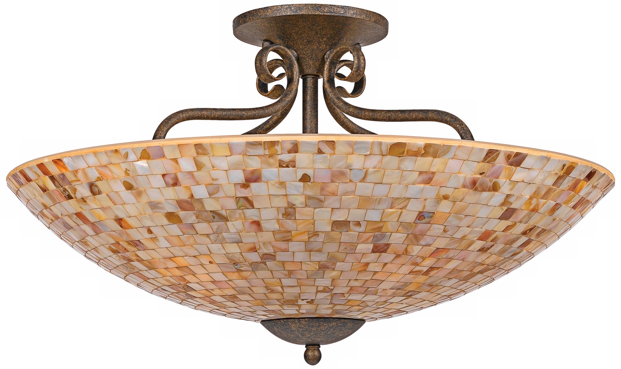 Quoizel Monterey Mosaic 24" Wide Semiflush Ceiling Light