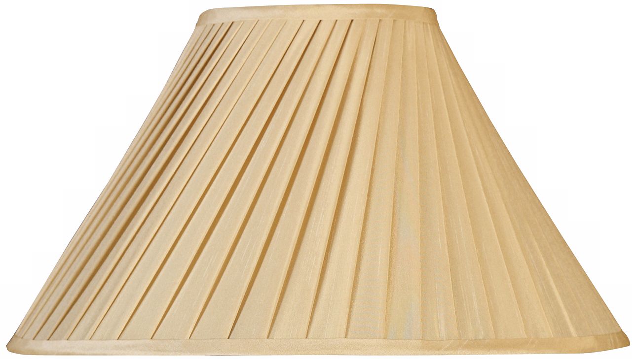 Beige Swirled Pleated Shade 6x16x10 (Spider)