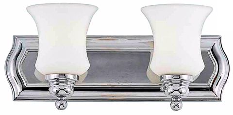Quoizel Oakland Chrome 16" Wide Bathroom Wall Light