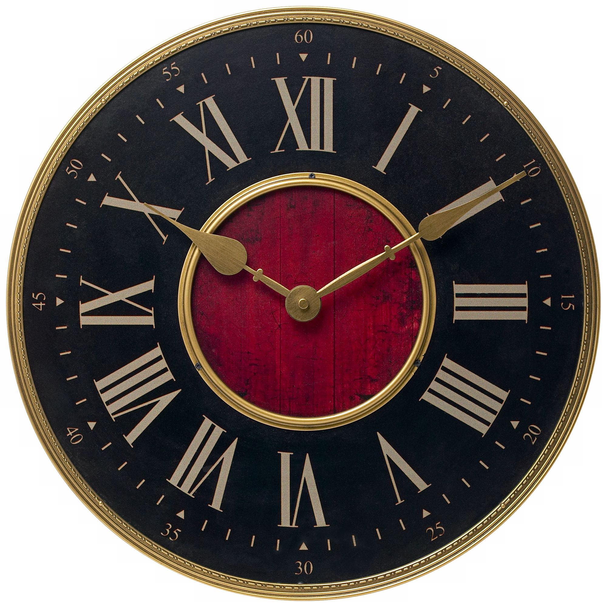 Verona Antique Brass 15 3/4" Wide Wall Clock