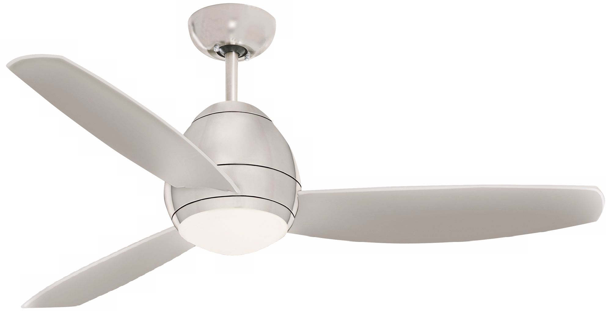 52" Emerson Curva Brushed Steel Ceiling Fan