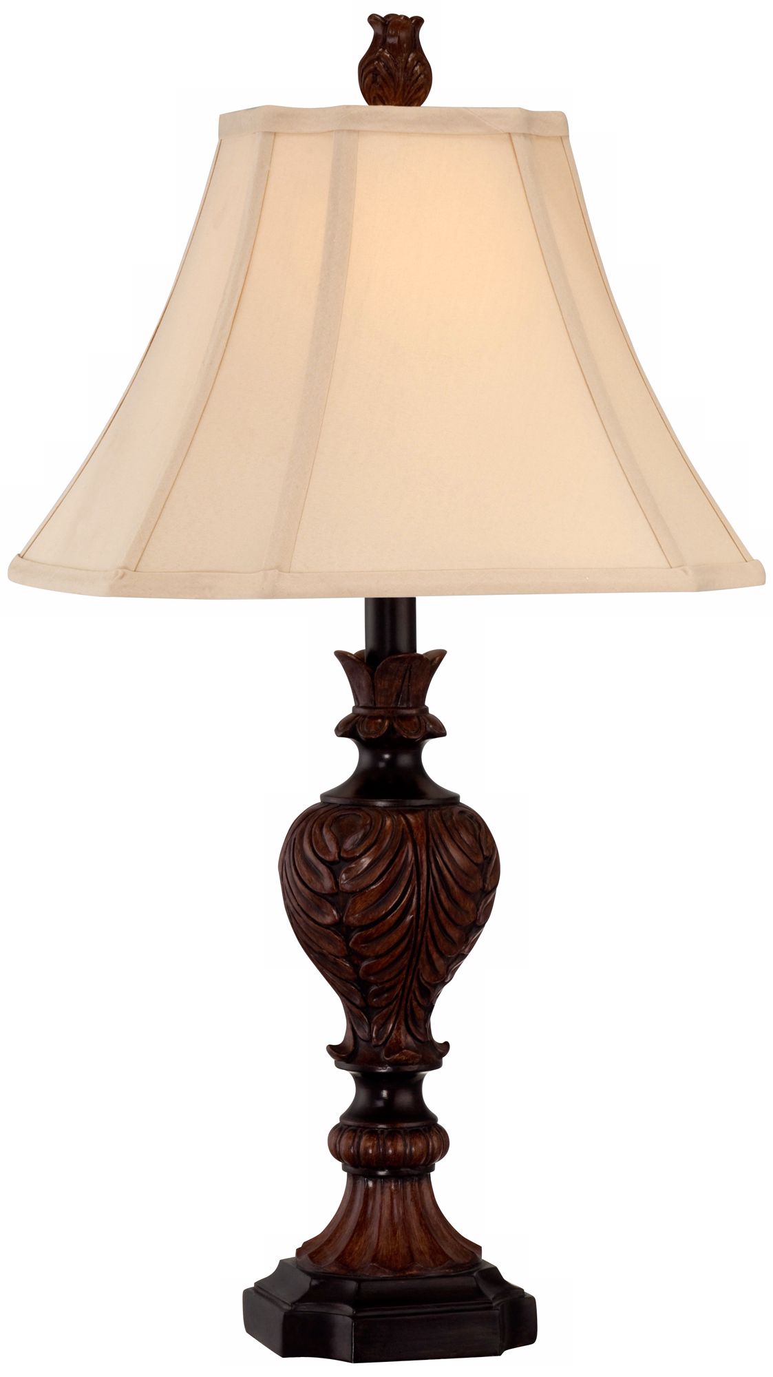 Bronze Carved Font Table Lamp