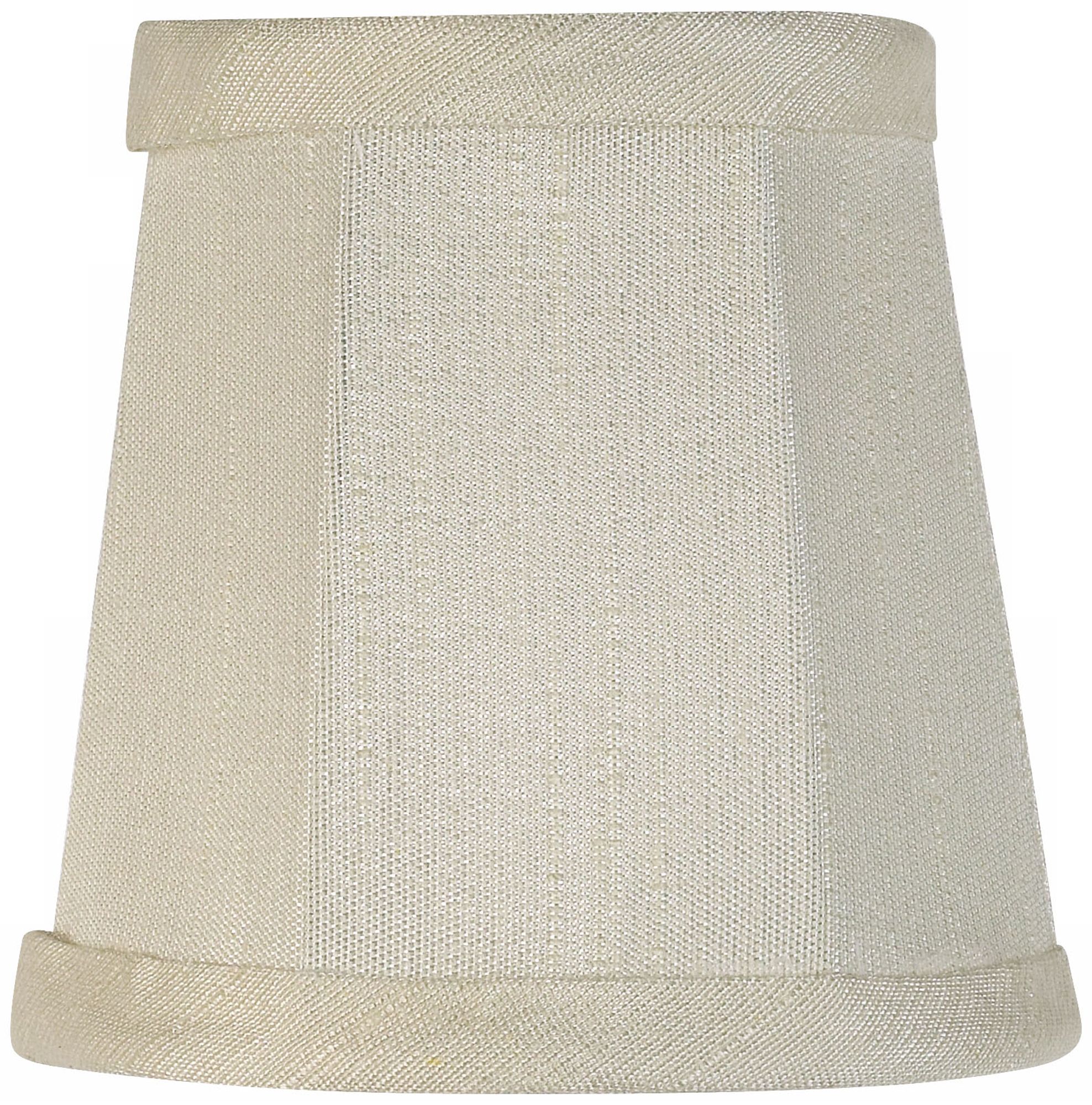 Imperial Collection Creme Fabric Lamp Shade 3x4x4 (Clip-On)
