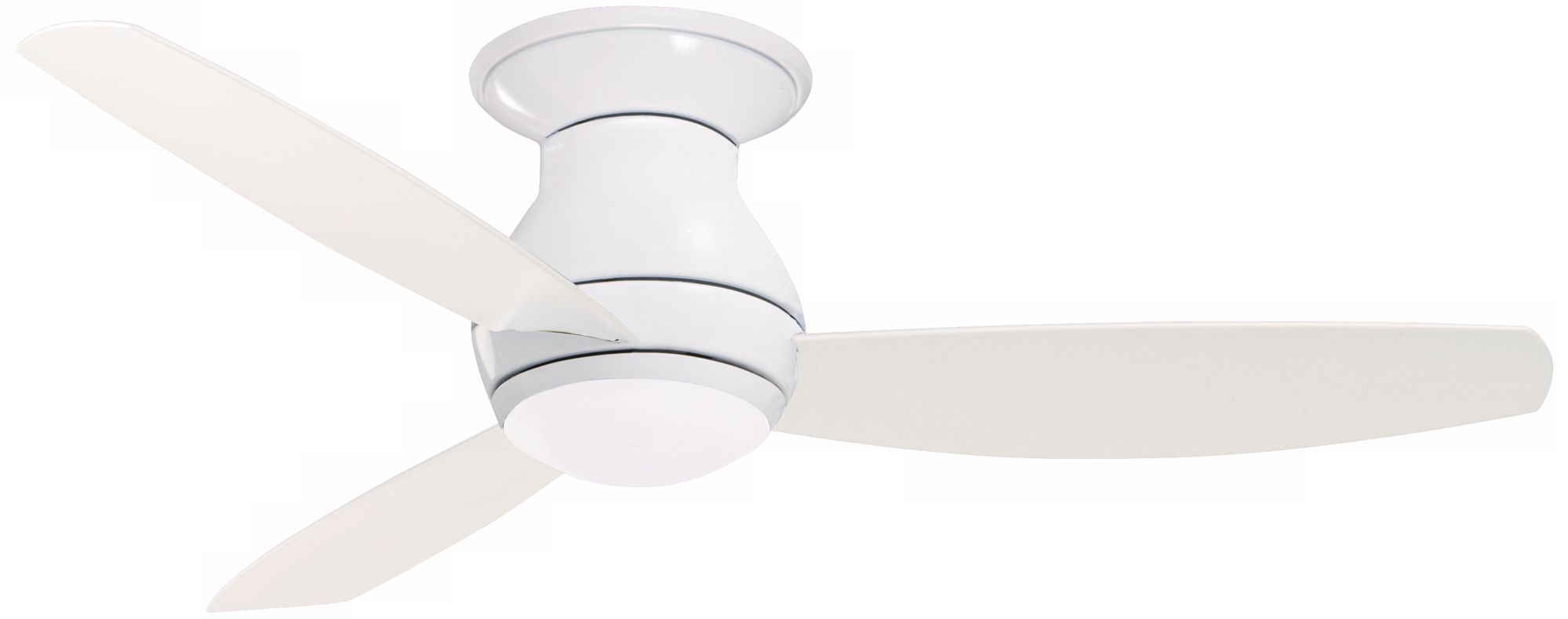 52" Emerson Curva Sky White Hugger Ceiling Fan