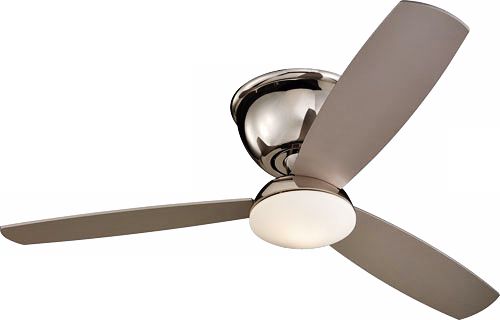 52" Monte Carlo Freestyle Nickel Semi-Flush Ceiling Fan
