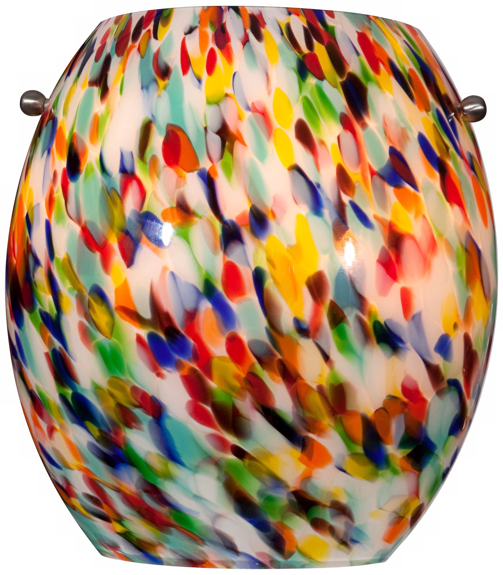 Multi-Color Art Glass 8" High Wall Sconce