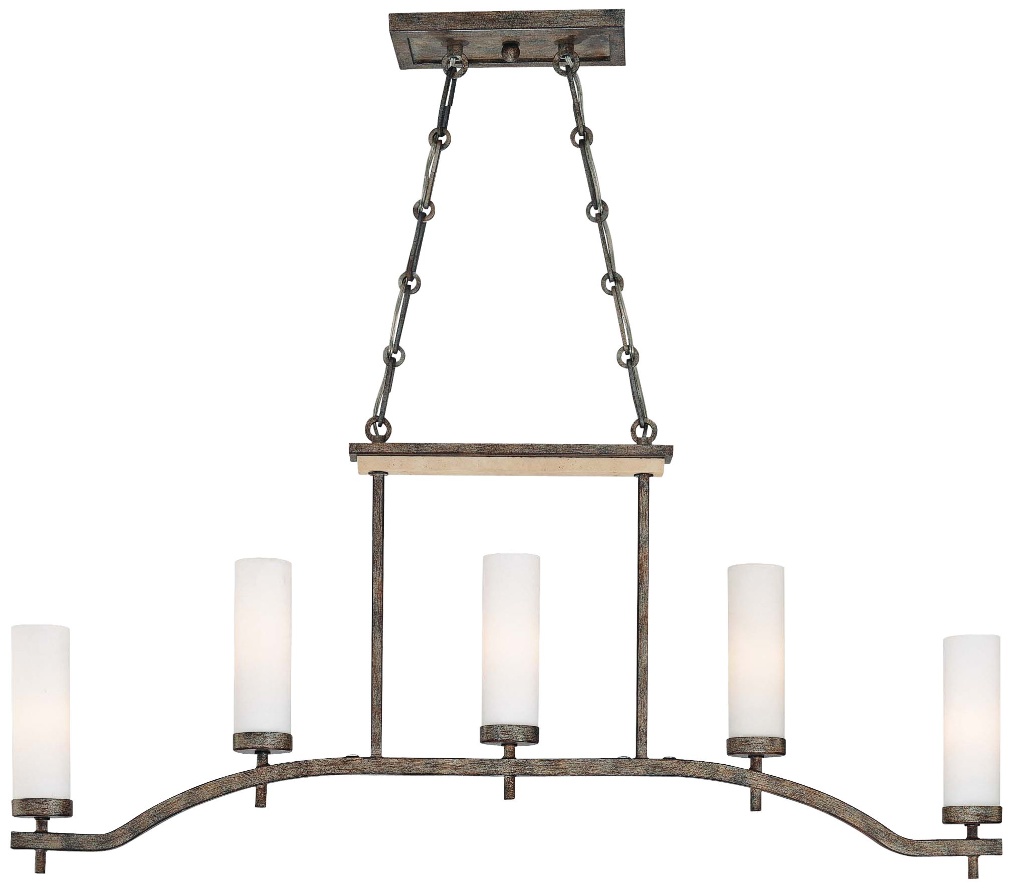 Compositions 42" Wide 5-Light Island Chandelier