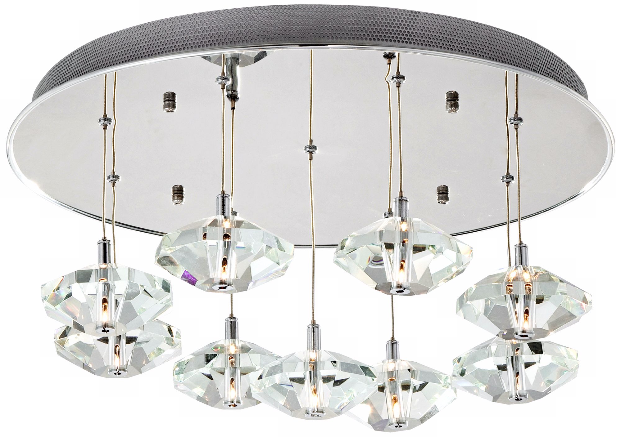 Possini Euro Hanging Crystals 19 3/4" Wide Ceiling Light