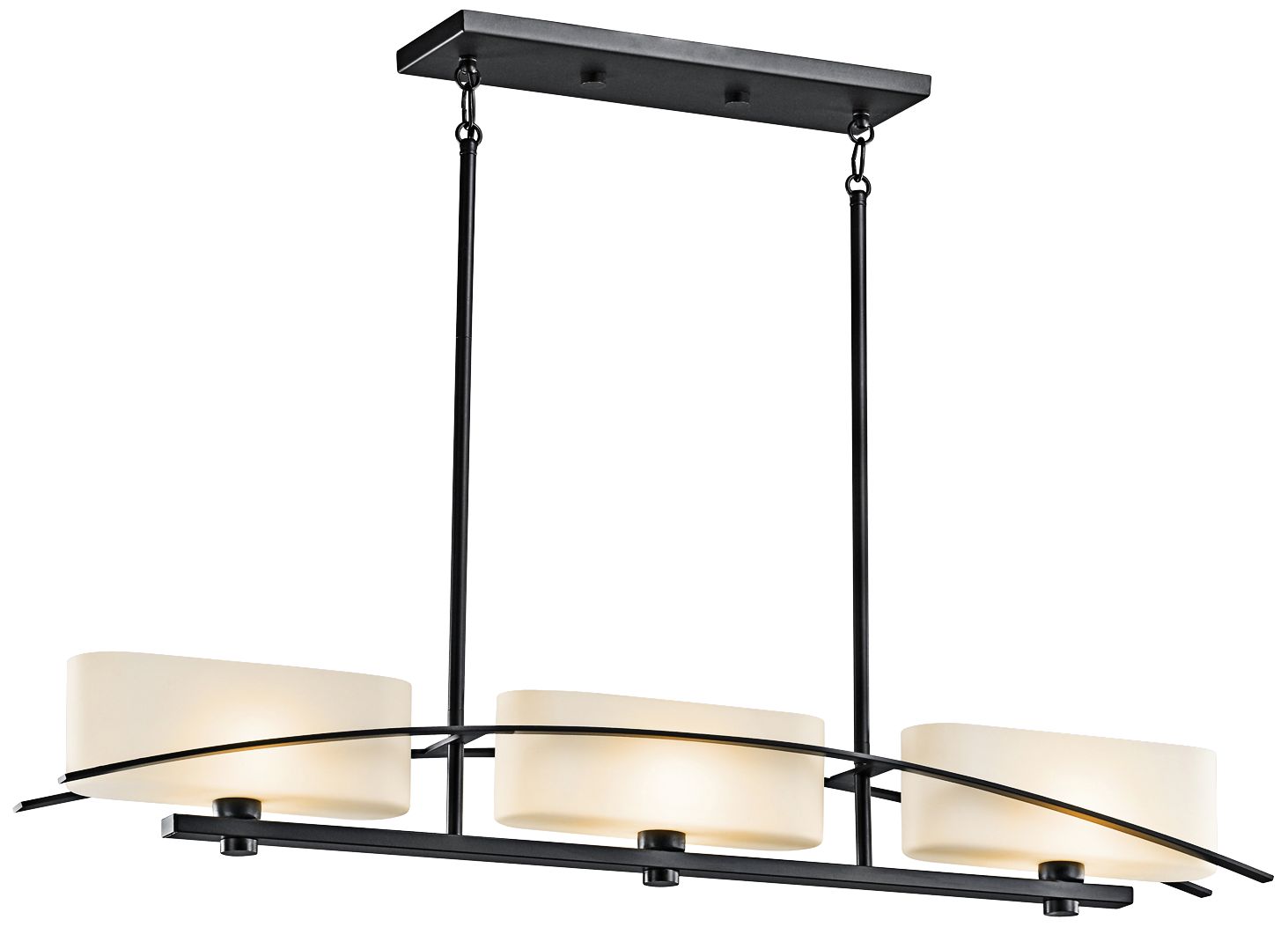 Suspension Collection Black 41" Large Pendant Chandelier