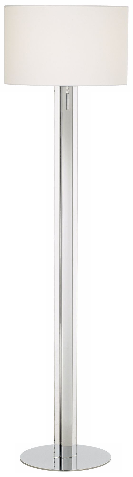 Possini Euro Design Pilaster Chrome and Acrylic Floor Lamp