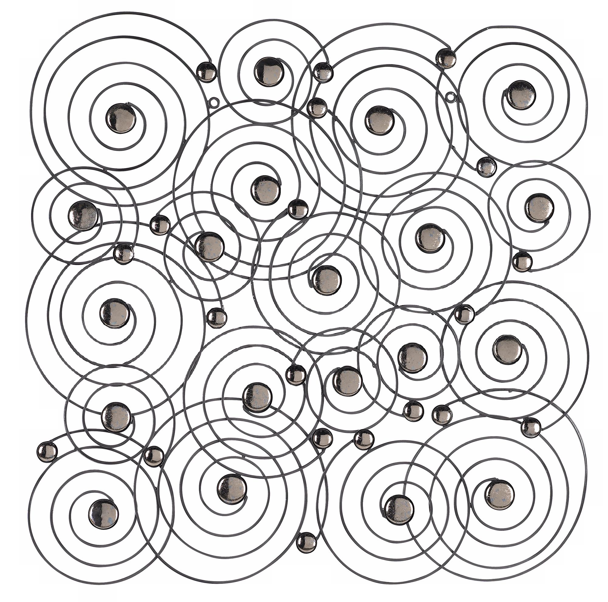Circles Make A Square 23 1/2" Wide Metal Wall Decor