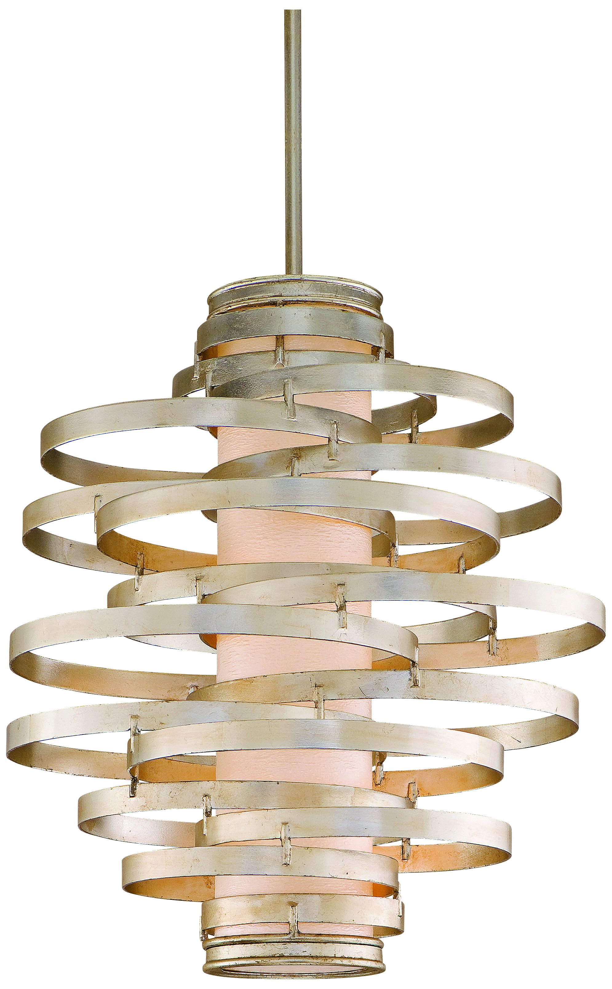 Corbett Vertigo Collection 3-Light Silver Pendant Chandelier