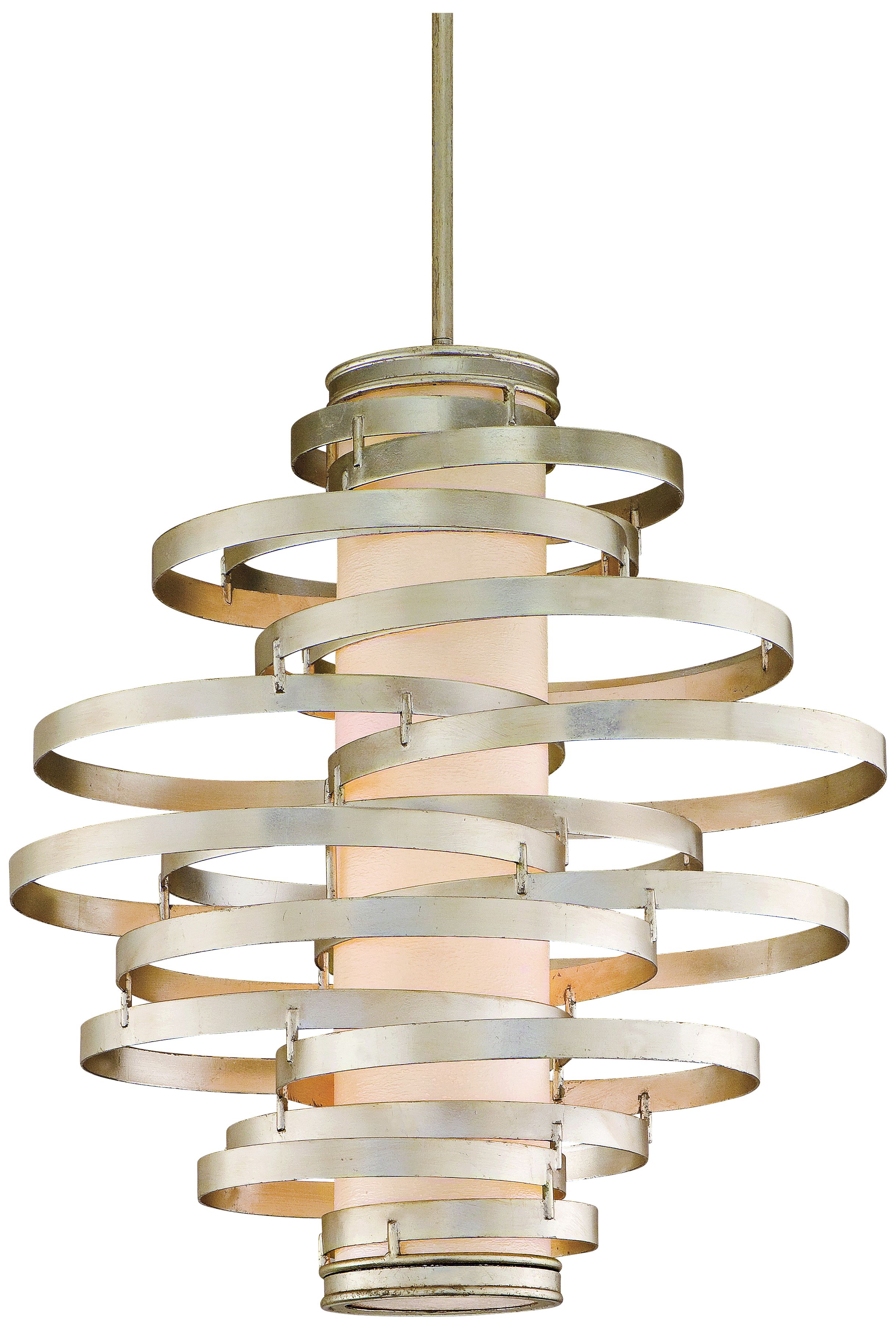 Corbett Vertigo Collection 4-Light Silver Pendant Chandelier