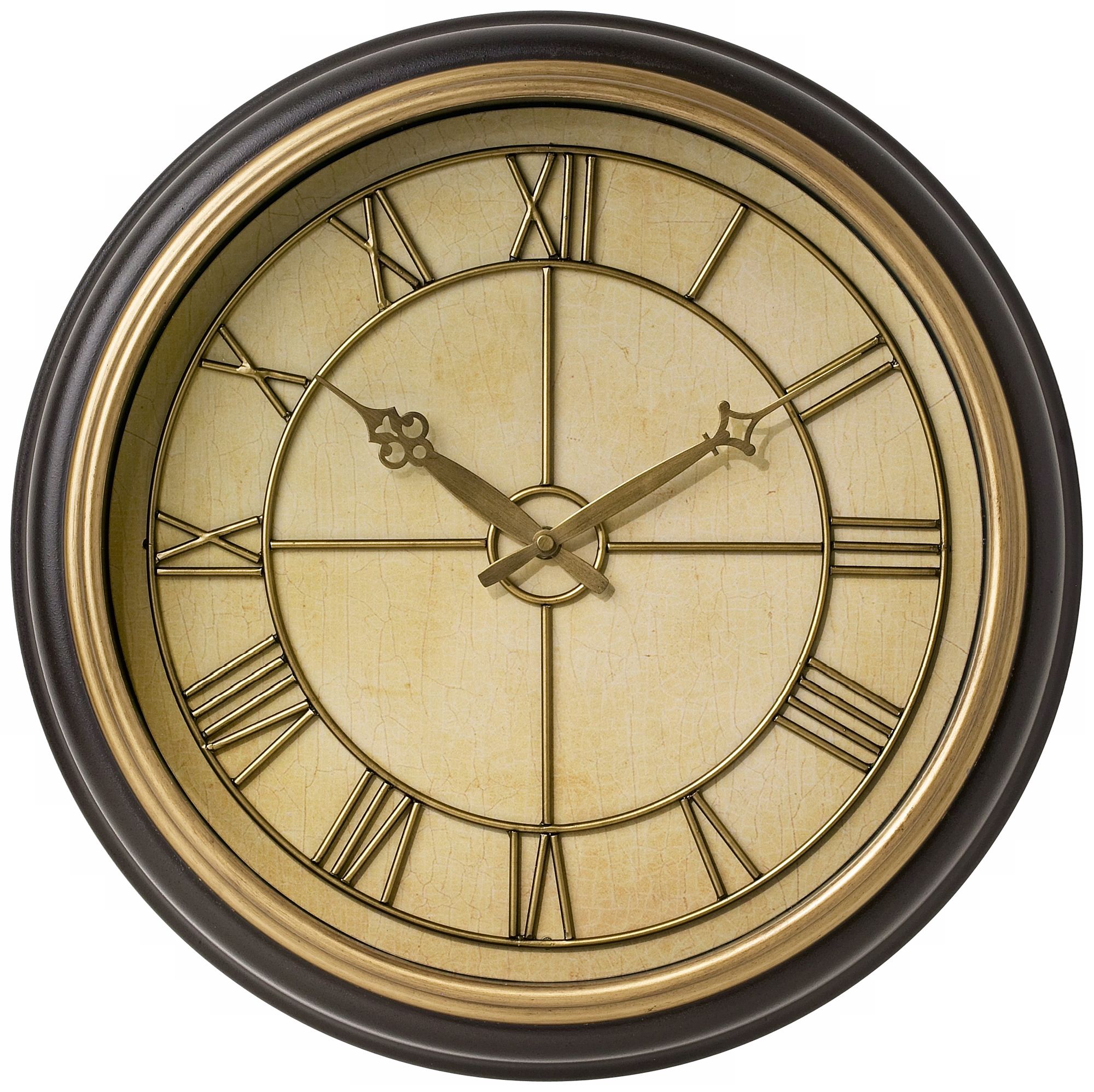 Rust Finish 18" Round Wall Clock