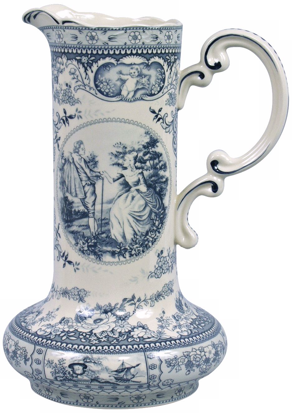 Blue and White Porcelain Pitcher