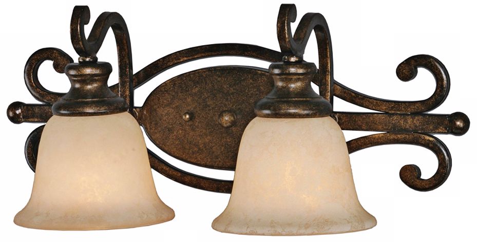 Heartwood Collection Two Light Bathroom Wall Light
