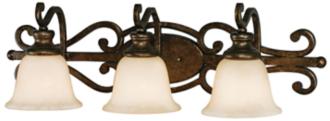 Heartwood Collection Three Light Bathroom Wall Light R3348