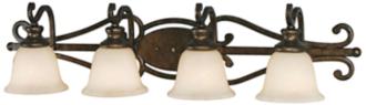 Heartwood Collection Four Light Bathroom Wall Light R3351