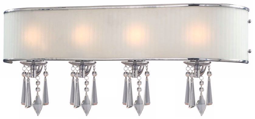 Echelon Bridal Veil 28" Wide Bathroom Wall Light
