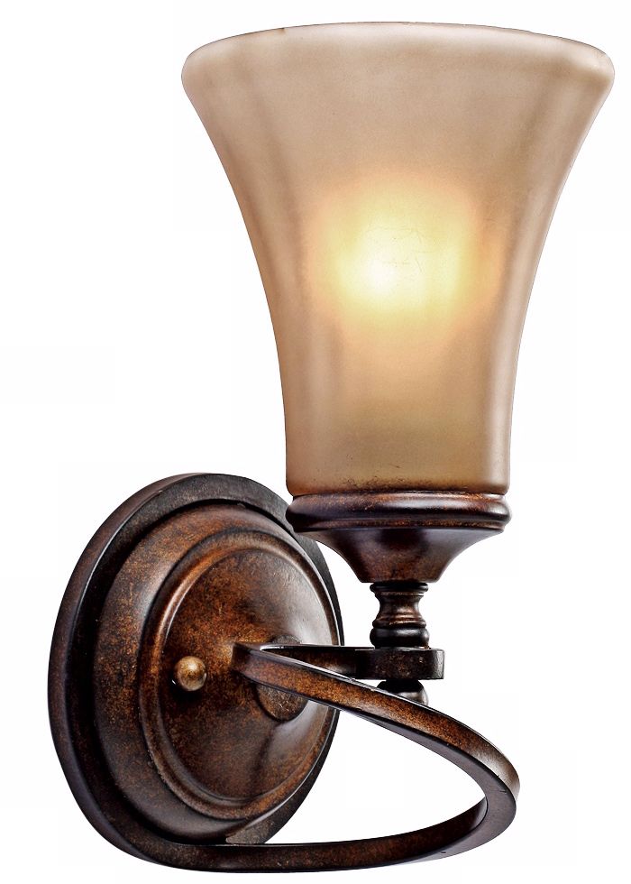 Loretto Collection Russet Bronze 11 1/4" High Wall Sconce